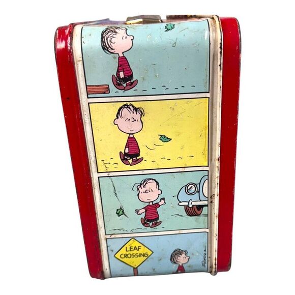 Vintage 1958 Peanuts Snoopy Lucy Lunchbox Featuring Comic Strip Graphics READ - Picture 10 of 16